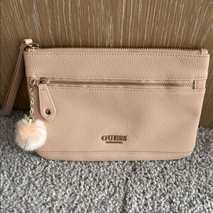 Guess Blush Pink Wristlet Clutch